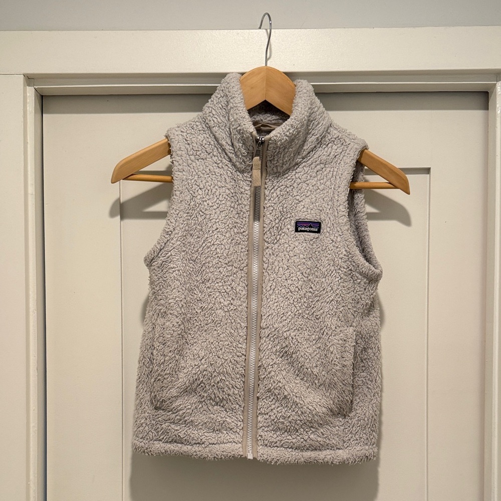 Patagonia Kids Fleece Vest - Light Gray